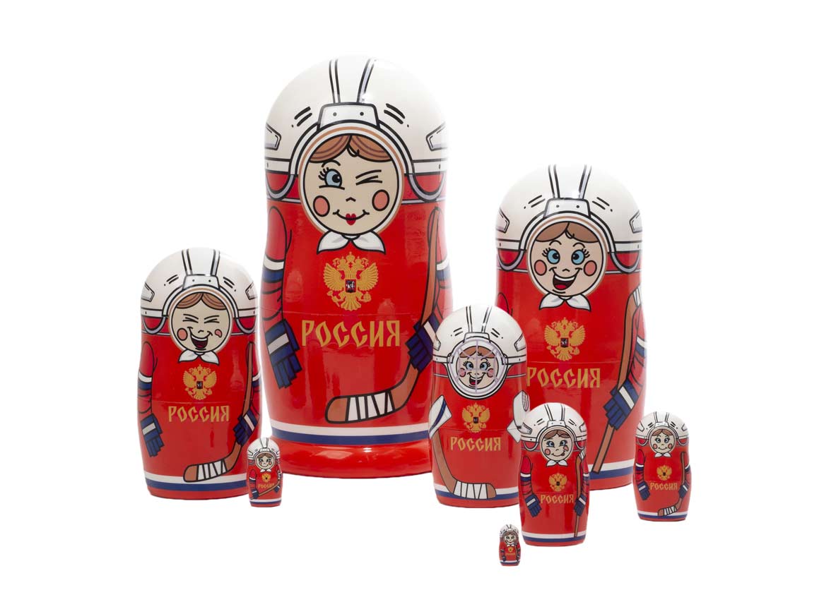 Russian Hockey Federation nesting doll