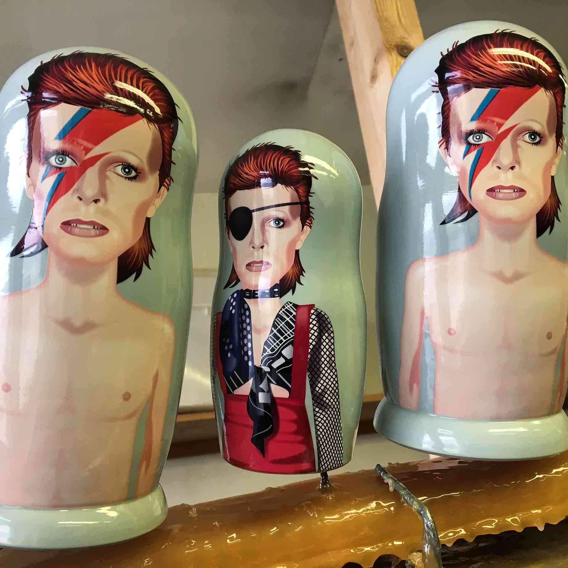Bespoke Custom Nesting Doll – David Bowie
