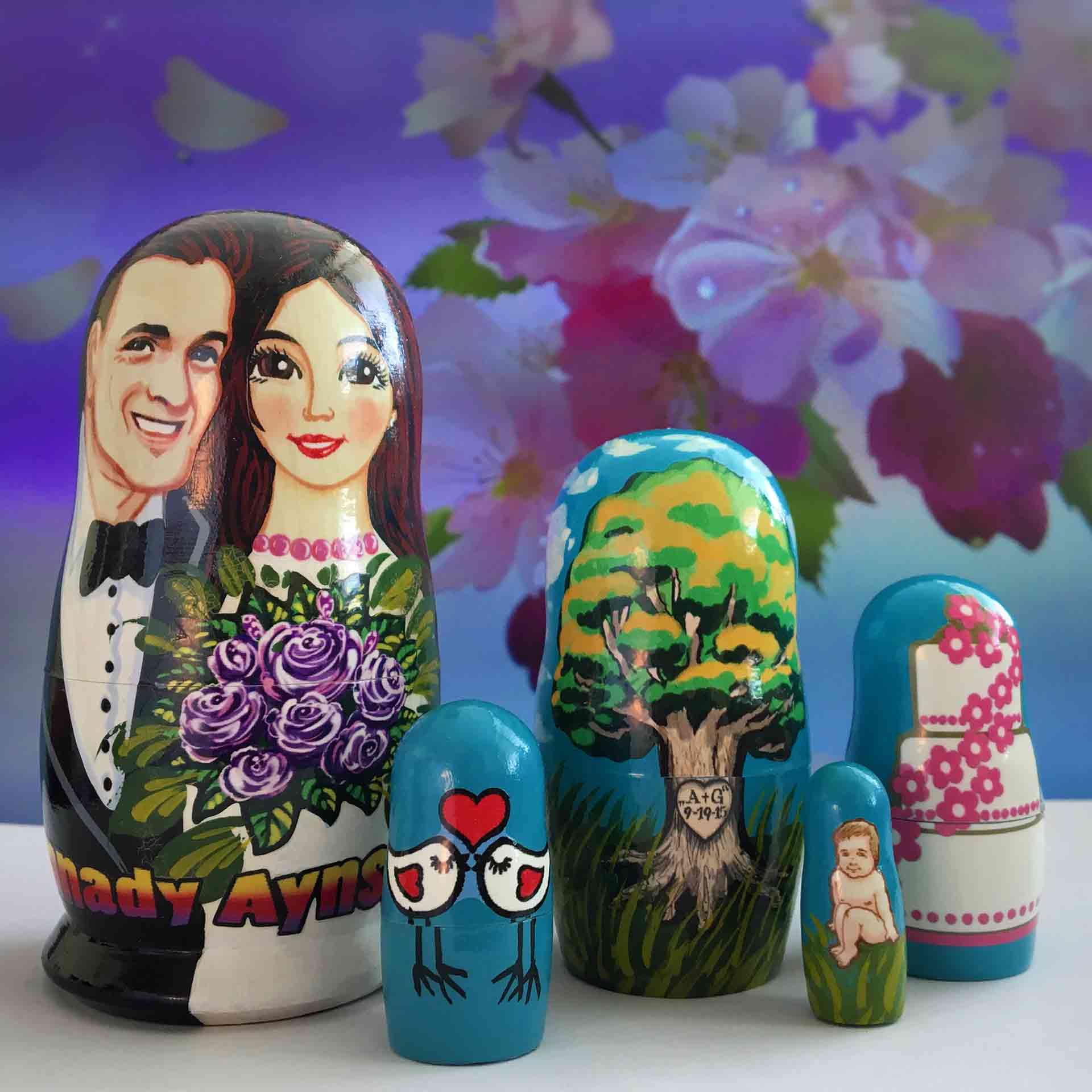 Bespoke Custom Nesting Doll – Wedding Favors