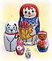 Golden Cockerel Wishes Raggedy Ann a Happy 90th!