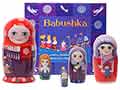Babushka Book and Nesting Doll Set