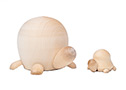 Unpainted Blank Turtle Doll 2pc./2