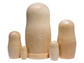 Unpainted Blank Nesting Doll 5pc./5