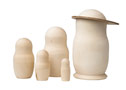 Blank Firefighter Nesting Doll 5pc. 6