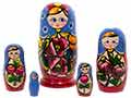 Inexpensive Floral Russian Nesting Doll