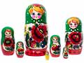 7-Piece Floral Russian Nesting Doll