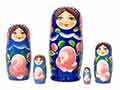 Color Gradient Russian Nesting Doll