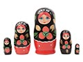 Fancy Floral Russian Nesting Doll