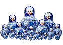 Mega Gzhel Doll 30pc./13.5