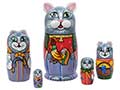 Cat Family Matryoshka Doll