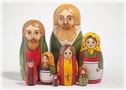 Old Peasant Patriarch Nesting Doll 8pc./7