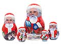 Yukon Santa Nesting Doll 5pc./5