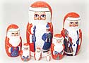 Carved Santas Matryoshka