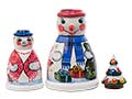 Frosty Snowman Nesting Doll