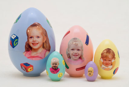 Custom Family Photo Nesting Dolls