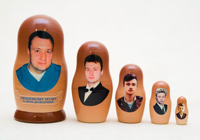 Custom Family Photo Nesting Dolls