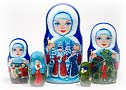 Snow Maiden Fairy Tale Nesting Doll