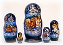 Winter Troika Nesting Doll