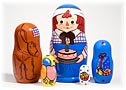 Raggedy Andy Birthday - Licensed Russian Nesting Doll