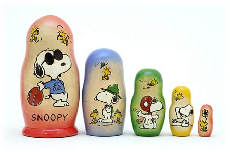 Joe Cool Snoopy Nesting Doll 5pc./5