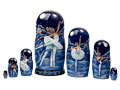 Russian Ballet Swan Lake Nesting Doll 7pc./8