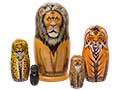 Wild Cats Nesting Doll