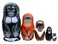 Apes & Monkeys Nesting Doll