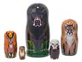 Black Bear & Friends Nesting Doll