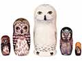 Northern Owls Nesting Doll