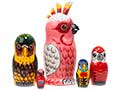 Tropical Bird Gifts - Parrot Nesting Doll at GoldenCockerel.com