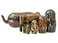 Elephant Herd Nesting Doll