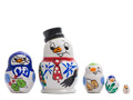 Mini Snowman Nesting Doll