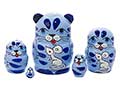 Mini Cat w/ Mouse Nesting Doll