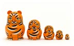 Mini Tiger Nesting Doll