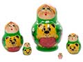 Mini Girl w/ Bear Doll 5pc./1