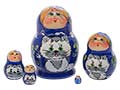 Mini Girl w/ Cat Doll 5pc./1