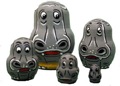 Mini Hippo Doll 5pc./1