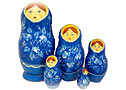 Flowers Blue Classical Doll 5pc./6
