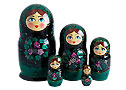 Green & Black Classical Doll 5pc./6