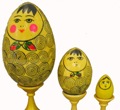 Semenov Nesting Egg 3pc. - Folk Art