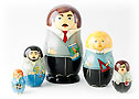 Male Teacher Doll 5pc./6