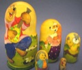 Animals on the Fence Doll 5pc./6