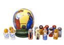 Nativity Nesting Globe Large w/ Music