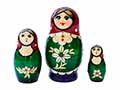 Nolinsk Straw Inlay Doll 3pc/3