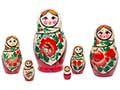 Nolinsk Doll w/white scarf 6pc 