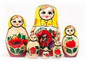 Nolinsk Doll w/yellow scarf 6pc