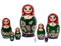 8-piece Russian Nesting Doll with Rye Straw Inlay