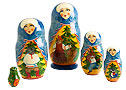 Snow Maiden w/ Animals Doll by Melnikova - Christmas Gifts