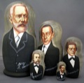 Russian Composers Doll 5pc./6