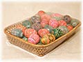 50 Ukrainian Pisanki Easter Eggs, Wood 2.5